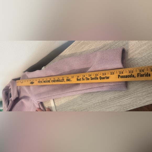 Abercrombie & Fitch The A&F Dad Coat Lilac Wool Blend  Oversized Size Medium - Picture 6 of 12